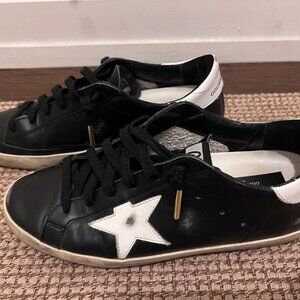 Golden Goose Super-Star Sneakers - Black - Size 39